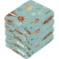 thumbnail image 3 of GZHJMY 6PCS Fawn and Rabbit Wearing Wreaths Towels Cotton Washcloths Set,Quick Drying & Absorbent Soft Bathroom Hand Towel Lightweight & Portable Fingertip Towel, 3 of 7