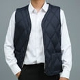 thumbnail image 6 of BAETEUY Men Velvet Quilted Waistcoat V-Neck Sleeveless Single-Breasted, 6 of 8