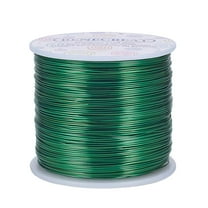 20 Gauge 770FT Aluminum Wire Anodized Jewelry Craft Making Wire Beading Floral Wreath Wire Florist Wire for Gem Wrapping Jewelry Craft Making - Green