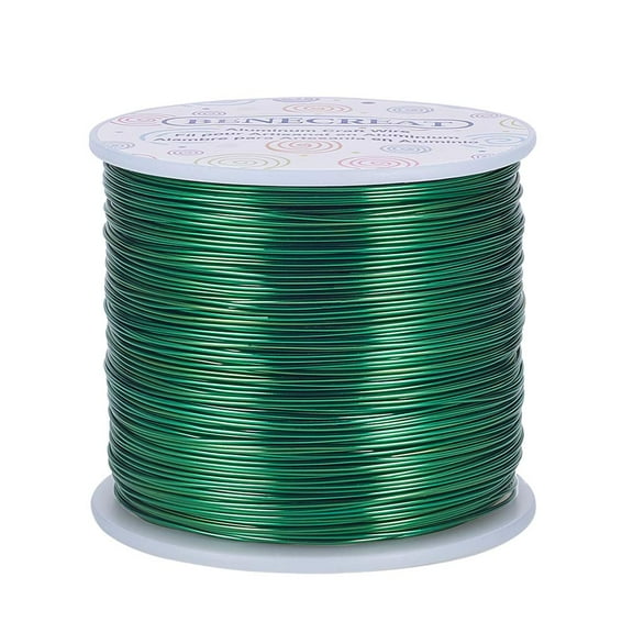 20 Gauge 770FT Aluminum Wire Anodized Jewelry Craft Making Wire Beading Floral Wreath Wire Florist Wire for Gem Wrapping Jewelry Craft Making - Green