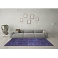thumbnail image 3 of Ahgly Company Indoor Rectangle Persian Blue Traditional Area Rugs, 7' x 9', 3 of 4