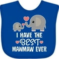 thumbnail image 3 of Inktastic Best Mawmaw Ever Grandchild Boys or Girls Baby Bib, 3 of 4