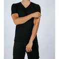 thumbnail image 2 of Pair of Thieves Men's 2pk V-Neck Undershirt - Black, L, 2 of 3