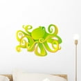 thumbnail image 1 of Green Octopus Wall Decal Mural by Wallmonkeys Peel and Stick Graphic (18 in W x 13 in H) WM329870, 1 of 4