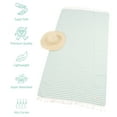 thumbnail image 6 of American Soft Linen Turkish Peshtemal Beach Towels, 40" x 70" size 4 Pack Swim Towels for Beach and Pool Towels, Sage, 6 of 7