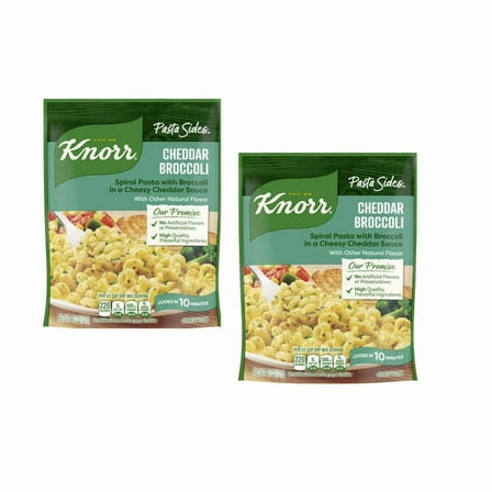 2PACK Knorr Pasta Sides Cheddar Broccoli Fusilli Made with No Artificial Flavors