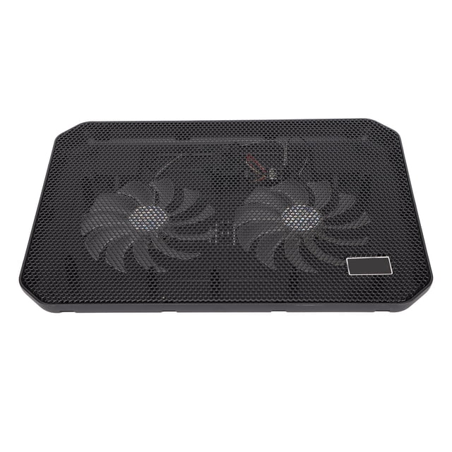 Almohadilla de refrigeración para ordenador portátil, ventiladores duales, ángulo ergonómico, rápida disipación de calor, puerto USB, enfriador silencioso para ordenador portátil de menos de 17