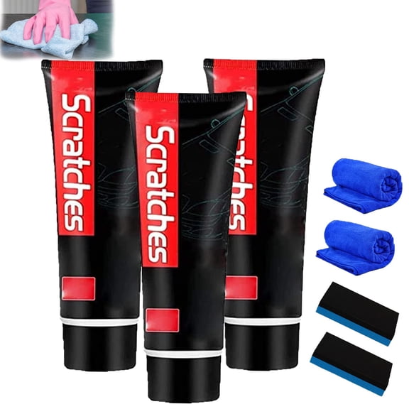 Scratch Free Stove Top Scratch Remover, Cooktop Heavy Duty Cleaner and Polish, Glass Ceramic Stove Top Cleaner, Multipurpose Cooktop Cleaner for Household (3Sets)
