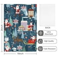 thumbnail image 2 of 6 Pcs Funny Kitchen Towels,Dark Blue Christmas Santa Pattern Microfiber Dish Towels,Kitchen Tea Towels,Kitchen Towel Set (18" X 26"), 2 of 7