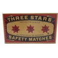 thumbnail image 2 of HTYSUPPLY, Three Stars Safety Matches, 3 Pack, Strike-On-Box, 2 of 8