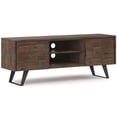 thumbnail image 1 of Simpli Home Lowry 63" Solid Wood Modern TV Stand in Rustic Aged Brown, 1 of 9