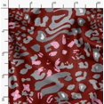 thumbnail image 2 of Soimoi Red Poly Georgette Fabric Leopard Animal Skin Fabric Prints By Yard 42 Inch Wide, 2 of 6