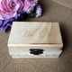 thumbnail image 3 of We Do Pattern Country Romantic Jewelry Bearer Box Wedding Favors Lace Macarena Caja de anillos de boda, 3 of 8