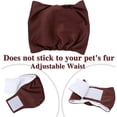 thumbnail image 6 of HOMEIORA Washable Dog Diapers - Washable Male Small Dog Belly Wrap, Pack of 3 - (Black, Brown, Gray, X-Small), 6 of 7