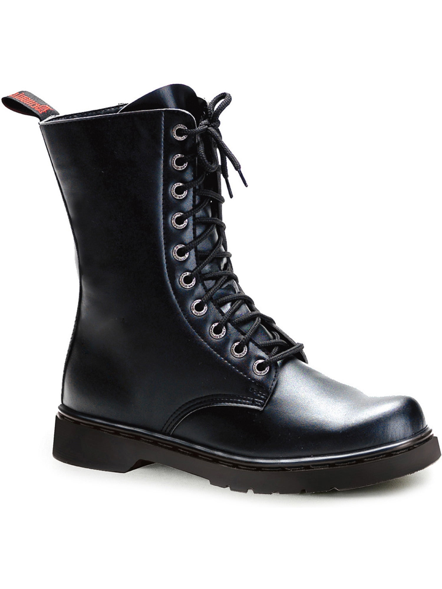 vegan black combat boots