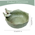 thumbnail image 3 of Luysn Bird Feeder,Ceramic Birdbath Bowl Wild Bird Feeder Food Holder Container Feeding Tray for Outside,Bird Bath Bird Feeders for Outdoors,Bird Bath for Outside,Bird Feeders 6"X3", 3 of 6