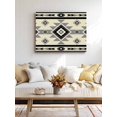 thumbnail image 4 of Brown Aztecs Wall Art for Living Room,Canvas Picture Wall Decor for Bathroom Bedroom,Southwestern Stripe Native American Boho Painting Artwork for Office Kitchen Hallway Dining Room Decor 12"x16", 4 of 8