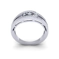 thumbnail image 3 of Genuine 0.5ct Round Cut Diamond Prong Fancy Women's U Anniversary Ring Solid Bridal Band Solid 18K Gold G SI1, 3 of 3