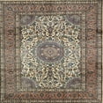 thumbnail image 1 of Ahgly Company Machine Washable Indoor Square Traditional Light French Beige Brown Area Rugs, 3' Square, 1 of 7