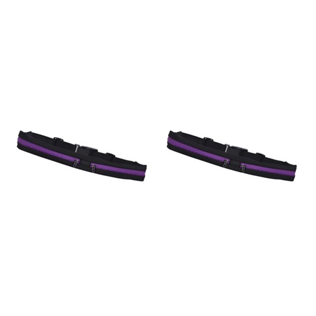relayinert Polyurethane Stylish And Compact Waist Bag For Running Adjustable Fanny Pack For Sports Convenient purple 2Set