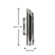 thumbnail image 5 of Cenicero de cigarrillos impermeable con columna de cilindro de ceniza montado en la pared para centro comercial Hotel KTV, 5 of 9