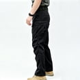 thumbnail image 3 of Big Men’s Relaxed Fit Cargo Pants, Lightweight All Day Comfort Daily Work Bottoms, 3 of 7