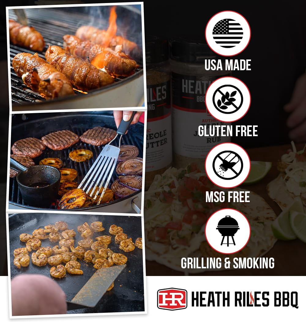 (2 pack) Heath Riles BBQ Rub Honey Chipotle Seasoning Champion Pitmaster Recipe Legendary Rubs for Smoking & Grilling 70+ BBQ Championships 12 oz