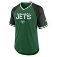 thumbnail image 2 of Men's Fanatics Green/Black New York Jets Hashmark Raglan-T-Shirt, 2 of 3