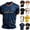 05# Navy, variant on Germany Soccer Jersey Polo Shirts for Men Short Sleeve Print T Shirts Elastic Breathable Summer Workout Red XL