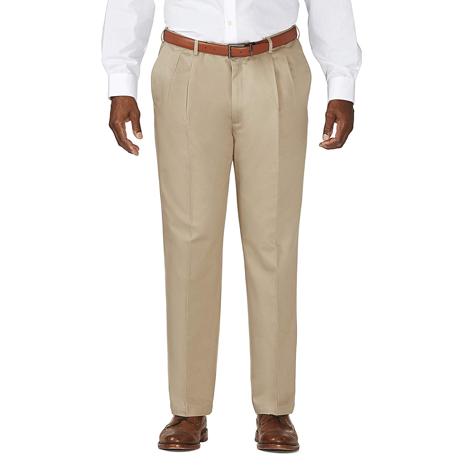 Haggar Men's BigTall Work To Weekend Hidden Expandable Waist Pleat