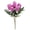 Purple, variant on 1 Pc Bright Yellow Artificial Tulip Bouquet, 12.28" Faux Silk Flowers with White Fillers for Spring Easter Window Sill Pot