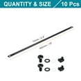 thumbnail image 2 of Uxcell 1U Horizontal Cable Managers, 10 Pack 19 Inch Rack Cable Bar Rack Mount Cord Management Metal Wire Organizer, 2 of 5