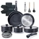 thumbnail image 1 of Set de utensilios de cocina Chef Power de cerámica antiadherente de 19 piezas, color negro, 1 of 8
