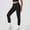 A015-Black, variant on QUINDOS Womens High Waist Yoga Pants Athletic Tummy Control Butt Lifting Leggings Full Length Flodover Leggings