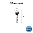 thumbnail image 4 of Just Write Retro Typewriter Inspirational Retractable Reel ID Badge Key Card Name Tag Holder with Clip, 4 of 7
