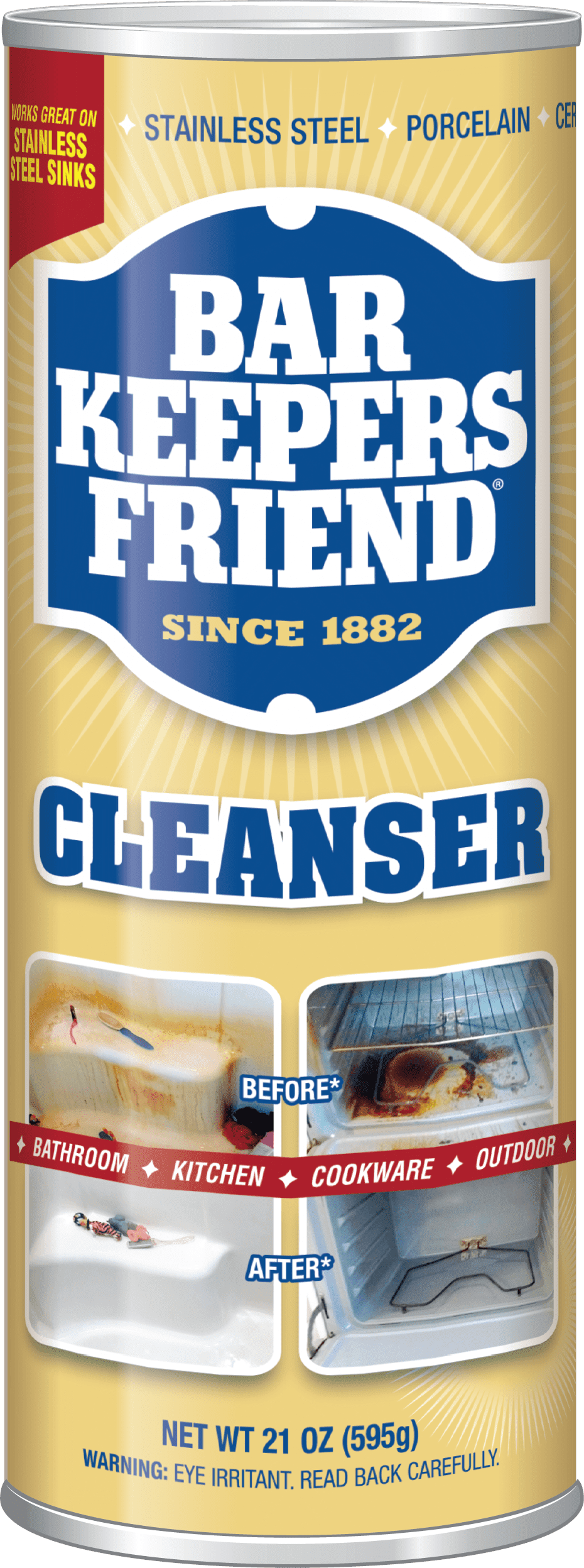 12 pack Bar Keepers Friend Cleanser Powder 21 OZ 595g T