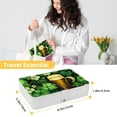 thumbnail image 5 of Saint Patrick's Day Elegant PU Leather Jewelry Box with Removable Compartment, Portable Earring Organizer, Necklace Organizer, and Decorative Box, 5 of 6