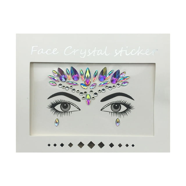 Iumwxz New Acrylic Face Sticker Rhinestone Environmental Resin Rhinestone Face Sticker