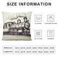 thumbnail image 5 of COMIO  Cushion Cover Retro Steam Locomotive,Home Decorative Pillowcase Sofa Couch Throw Pillow Cushion Cover, 5 of 5