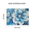 thumbnail image 3 of Nawypu Large Flower Prints Wall-Art Bedroom - Blue Floral Wall Art for Living Room - Flower Pictures Wall Decor Ready To Hang Size, 3 of 6
