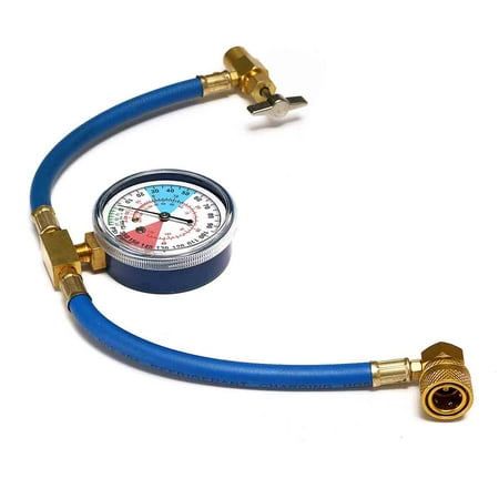 R134A AC Car Air Conditioning Refrigerant Recharge Measuring Kit Hose (Best App For Measuring Car Performance)