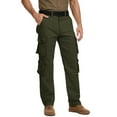 thumbnail image 6 of liyiyiyia Cargo Pants Men Ripstop Cotton Work Pants Hiking Fishing Utility Trousers, 6 of 7