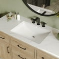 thumbnail image 2 of DV-1U0208 DeerValley 24" x 17" White Ceramic Rectangular Undermount Bathroom Sink with Overflow, 2 of 10