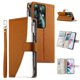 thumbnail image 1 of Funda cartera GANGXUN para OPPO Reno 11F 5G , cuero PU con tarjetero, cremallera, correa de mano, soporte y protección 608°, 1 of 6