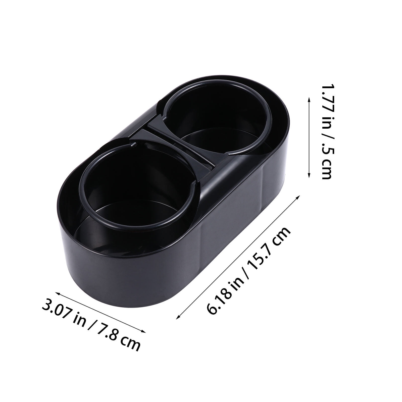 Multifunction Car DoubleCup Holder Automobile Water Drink Rack (Black