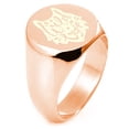 thumbnail image 1 of Sterling Silver Wild Life Engraved Round Flat Top Polished Ring, 1 of 1