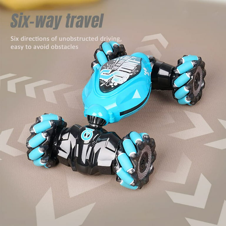 Gesture Sensing RC Stunt Car with Light & Music, 2023 New Gesture Sensing  Twist Car, Drift Stunt 2.4GHz Remote Control Cars, 360° Flips Rotating Off  Road Vehicle for Kids Birthday Gifts 