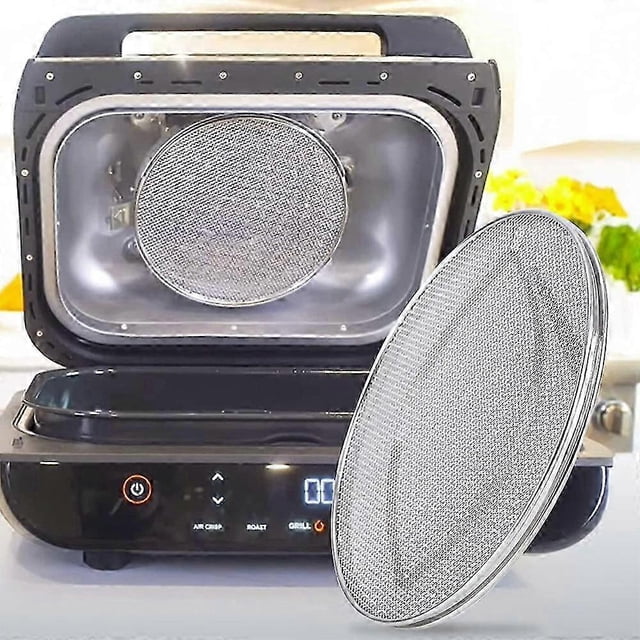 2pcs Splatter Shield For Ninja Foodi, Accessories For Ninja Foodi Indoor Grill,stainless Steel Splatter Screen, Dishwasher Safe