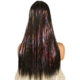 thumbnail image 2 of Sparkly Hair Tinsel Kit with 14/16/20 Colors and Installation Tools for Stylish Hair Extensions - 14 Colors, 2 of 6