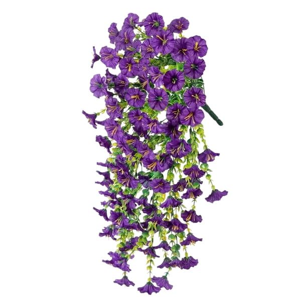 Guirnalda de rosas artificiales para decoración del hogar, flores de plástico y seda para colgar en la sala de estar, el dormitorio, el patio y el balcón. Guirnalda de flores artificiales de 75 cm de